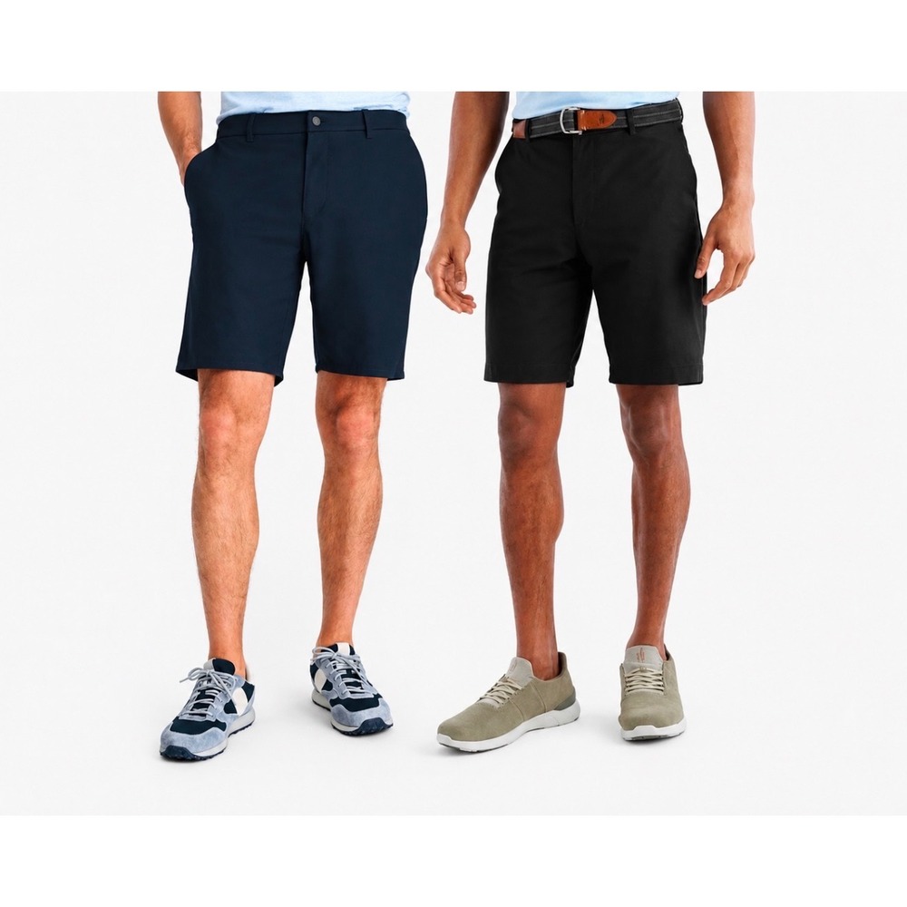 Lot of 2 Johnnie-O Cross Country Mens Size 40 Shorts Navy Black JMSH1700 Golf